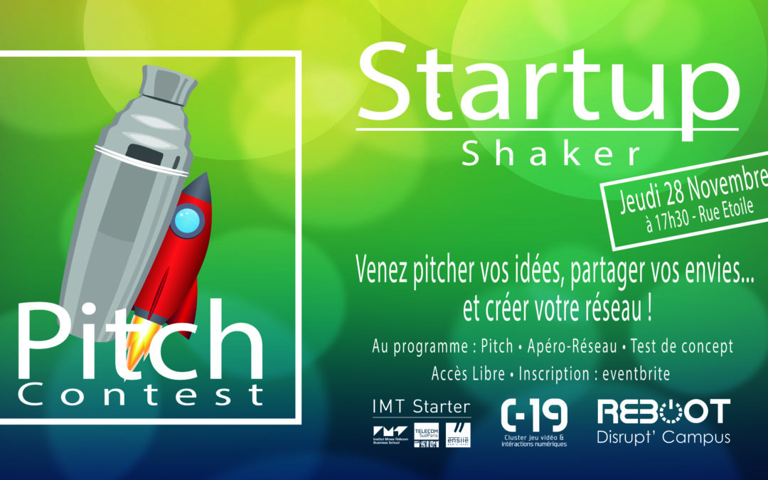 Startup Shaker : Pitch contest 28 Novembre