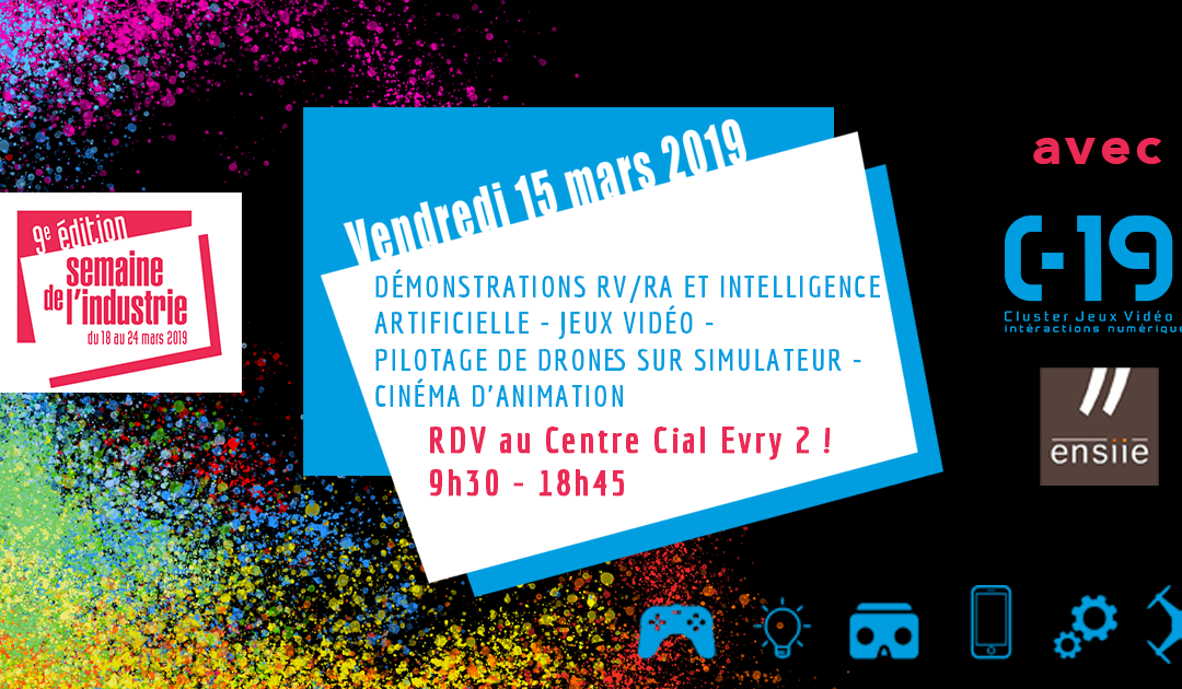 Semaine de l’industrie : exposition et ateliers à Evry 2 !